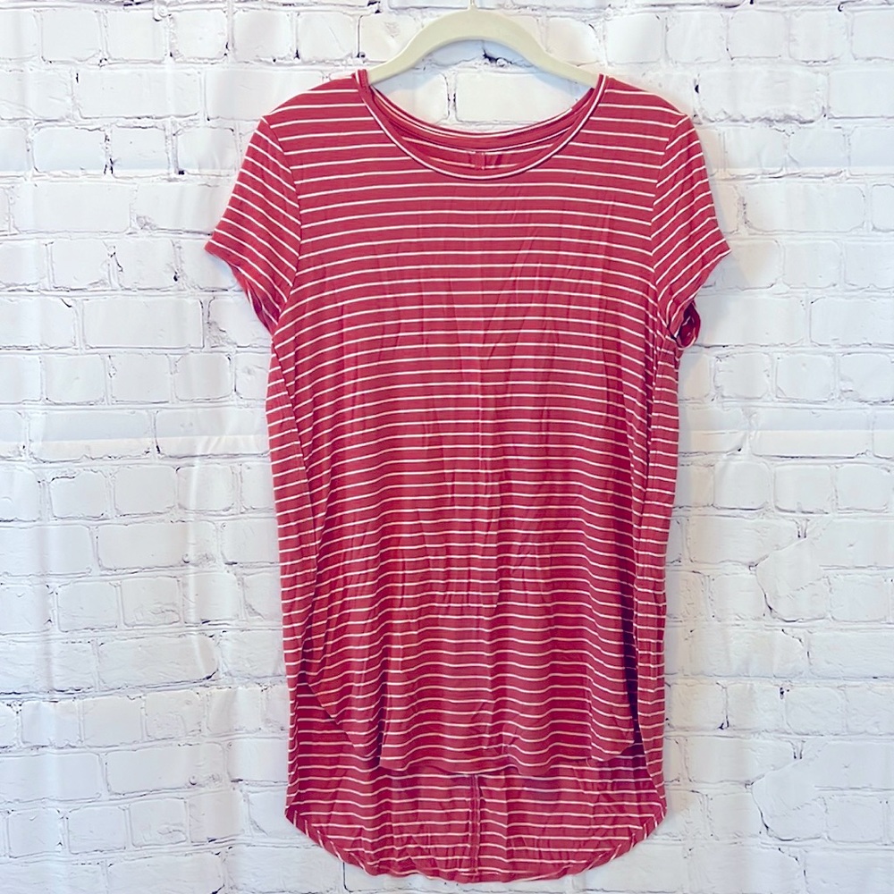 Old Navy Luxe Hi-Low Striped Tunic XXL